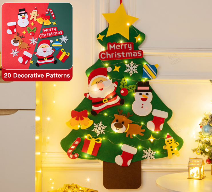🎄Weihnachtsaktion - 50 % Rabatt🎁DIY-Filz-Weihnachtsbaum-Set