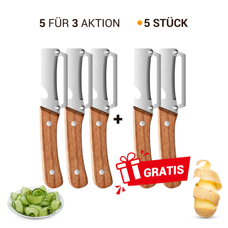 🥕 1+1 GRATIS! 🔥 Multifunktionaler Gemüseschäler für Die Küche – Edelstahlklinge, Ergonomischer Griff & Ideal Zum Schälen Von Obst & Gemüse ✨