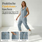 👖Lässiger, ärmelloser Jumpsuit mit Kapuze für Damen
