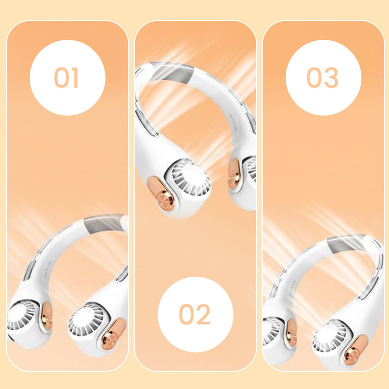 🏆Über 50.000 verkauft!💞 50 % RABATT! 🏖️ ChillGo™ 🍃 Hals-Klimaanlage – Ultra-leise, 360° drehbar, 3 Stufen. Freihändiges Kühlen, langer Akku. Der unverzichtbare Begleiter für den Sommer! 😎🌬️