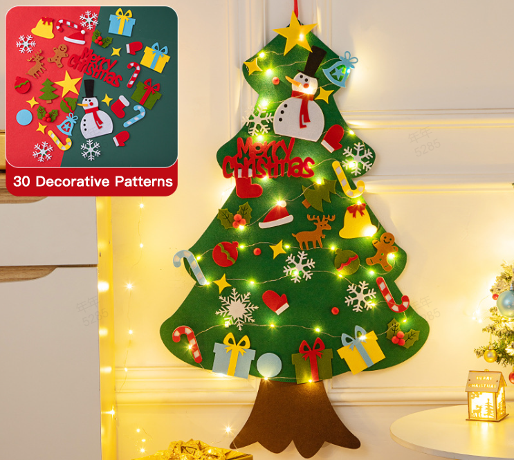 🎄Weihnachtsaktion - 50 % Rabatt🎁DIY-Filz-Weihnachtsbaum-Set