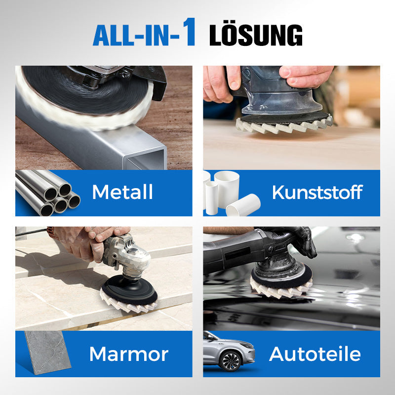 ⚙️ KAUFE 1, ERHALTE 1 GRATIS! 🔥 Wollpolierscheibe für Winkelschleifer – Hochglanz-Spiegelfinish, Langlebig & Vielseitig ✨