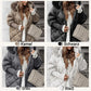 🔥HEIßER SALE 50% RABATT❄️🧥Damen Midi-Parka mit Strickärmeln