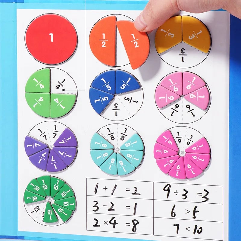 🧩50% RABATT! 🎨 Magnetisches Bruchpuzzle für Kinder – Fördert Feinmotorik, bunt & sicher – Perfekt für spielerisches Lernen zu Hause ✨