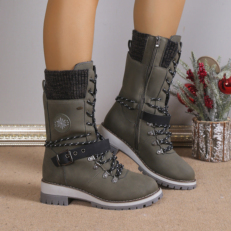 👢 60% RABATT! ❄️ Wasserdichte Knie-Schneestiefel – Warm, Rutschfest & Langlebig – Perfekt für Winter & Outdoor 🧤