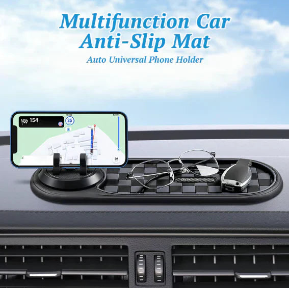 🚗📱 Vielseitiger Auto-Handyhalter mit Anti-Rutsch-Matte – Sichere Navigation & optimale Griffigkeit für jede Fahrt! 🔥✨