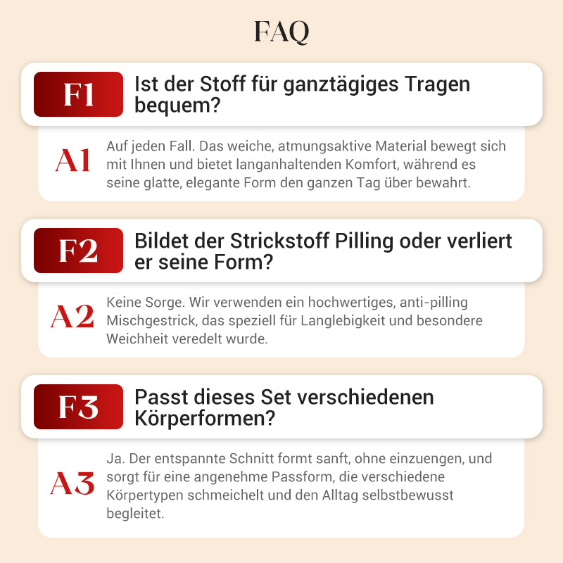 Elegantes 2-teiliges Set aus Strickpullover und Midirock