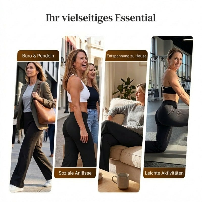 ⌛ Nur noch 3 Tage – 49% auf alles! ⏰ 50.000+ VERKAUFT!💕 Damen-Unifarbene Weite Straight-Leg-Hose