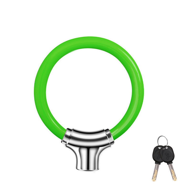 Tragbares Anti-Diebstahl-Stahlkabelschloss in Ringform für Fahrräder
