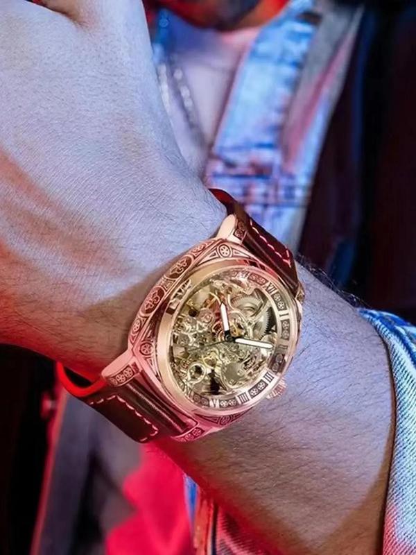 💥Heißer Verkauf 50 % Rabatt⌚Business-Mode-Analoguhr mit rundem Zifferblatt und Lederarmband