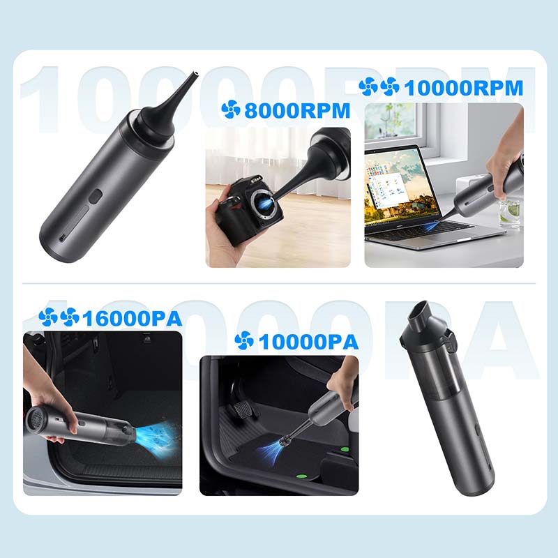 💥Aktion – 50 % Rabatt💥Tragbarer kabelloser Autostaubsauger mit hoher Saugkraft