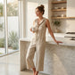 👖Lässiger, ärmelloser Jumpsuit mit Kapuze für Damen