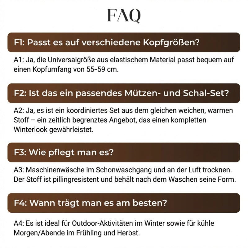 🎅 Festliche Vorratssale🧣👒Perfektes Set: Winterschal & Plüschmütze - Das Wärme-Duo für frostige Tage🎁