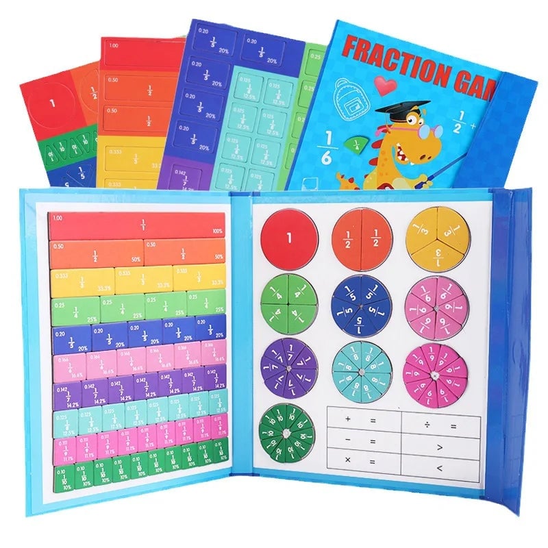 🧩50% RABATT! 🎨 Magnetisches Bruchpuzzle für Kinder – Fördert Feinmotorik, bunt & sicher – Perfekt für spielerisches Lernen zu Hause ✨