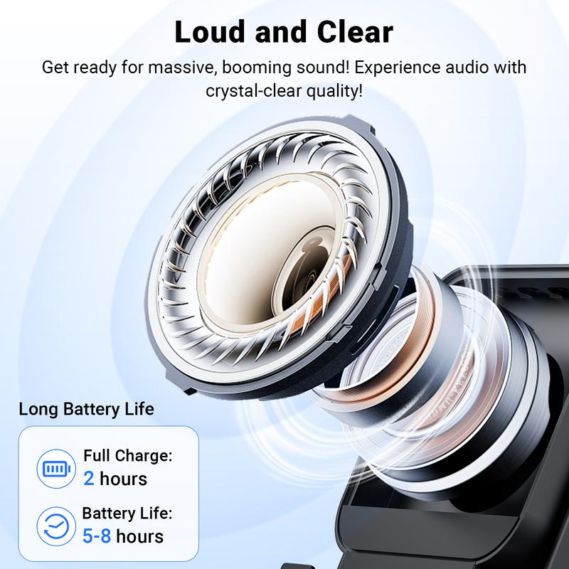🔥Begrenzten 50%-Rabatts!🔥 5-in-1 Kabelloser Bluetooth-Lautsprecher mit Induktionsfunktion und verstellbarer Handyhalterung