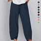 👖Jetzt 59 % Rabatt!✨Vintage-Hose mit asymmetrischem Gummibund und Taschen – Einzigartiges Design, bequeme Passform und funktionaler Stil🌸