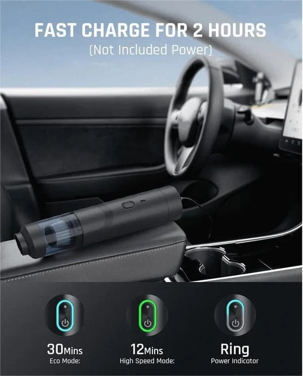 💥Aktion – 50 % Rabatt💥Tragbarer kabelloser Autostaubsauger mit hoher Saugkraft