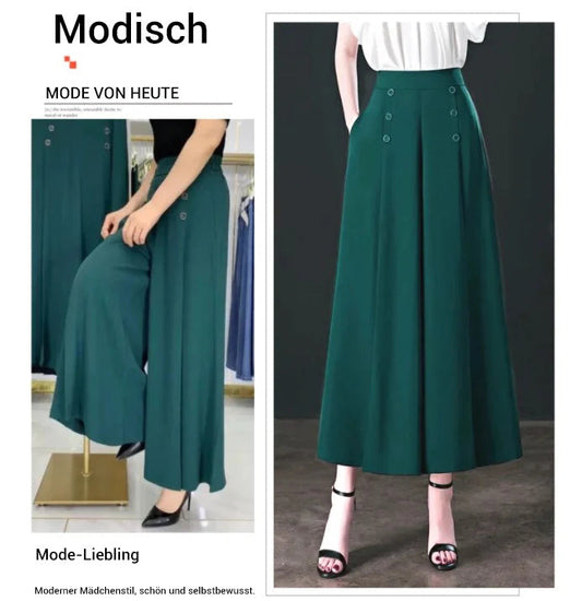 👖 60% RABATT JETZT ! 🔥 Falten-Weitbeinhosen – Schmeichelhafte Silhouette, Bequemer Tragekomfort & Vielseitiger Stil 💃