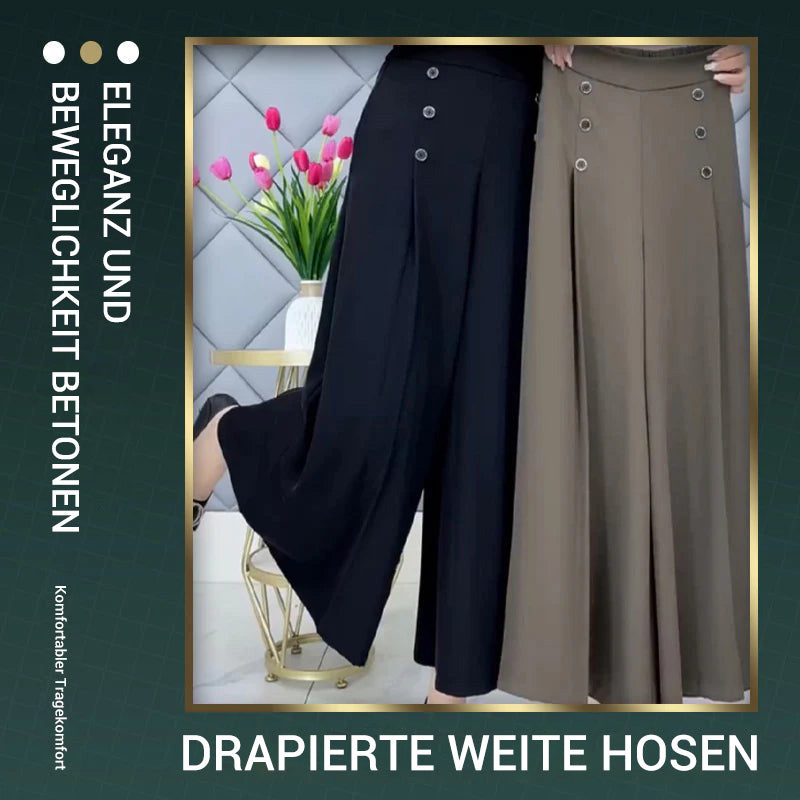 👖 60% RABATT JETZT ! 🔥 Falten-Weitbeinhosen – Schmeichelhafte Silhouette, Bequemer Tragekomfort & Vielseitiger Stil 💃