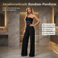 🔥Solange der Vorrat reicht 40 % Rabatt!🎉One-Shoulder Jumpsuit mit weitem Bein und Netzeinsatz