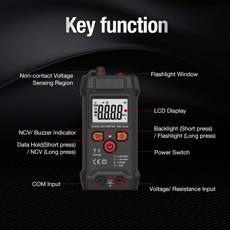 ⏳Zeitlich begrenzt 50% RABATT💥Vollautomatisches intelligentes Digital-Multimeter