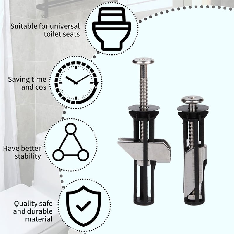🚽 1 KAUFEN + 1 GRATIS! 🔧 WC-Sitz Befestigungsschrauben – Robuster Halt & stabiler Sitz ✨
