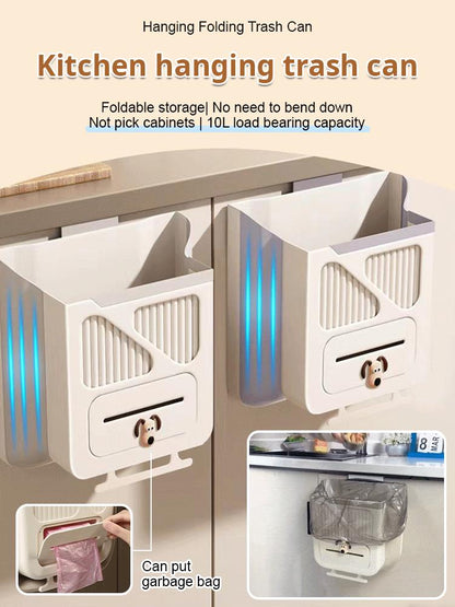 🗑️ 50% RABATT! 🕒 Klappbarer Hängemülleimer – Platzsparend, Hygienisch & Leicht zu Reinigen 🧼