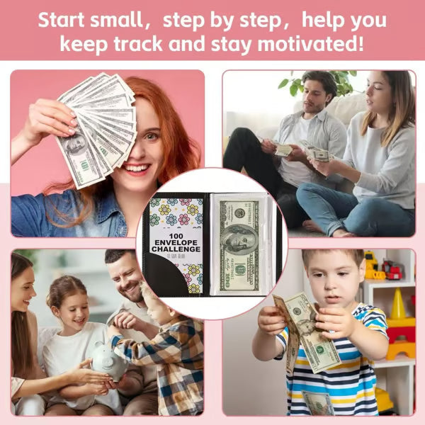 💸📖 Sparbuch für Wochenliche Spar-Challenge – Thematische Farben + Familienfreundlich + Spaß am Sparen! ✨