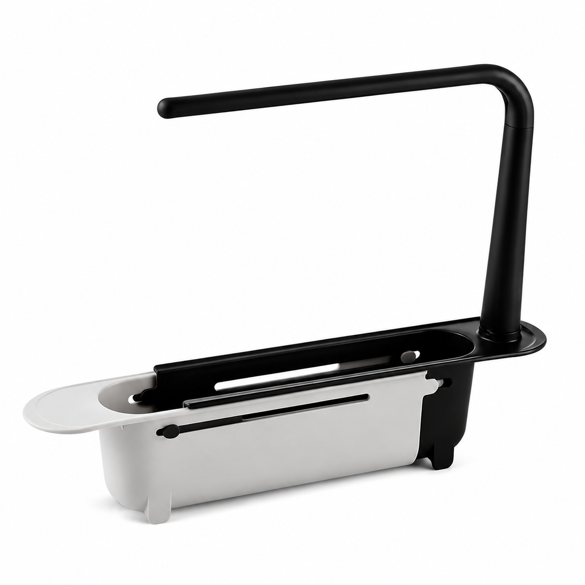 🚰 50% RABATT! 🧽 2-in-1 Spülbecken-Organizer – Ausziehbar mit Handtuchhalter ✨