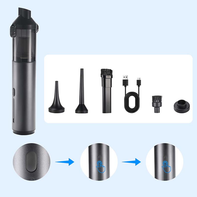 💥Aktion – 50 % Rabatt💥Tragbarer kabelloser Autostaubsauger mit hoher Saugkraft