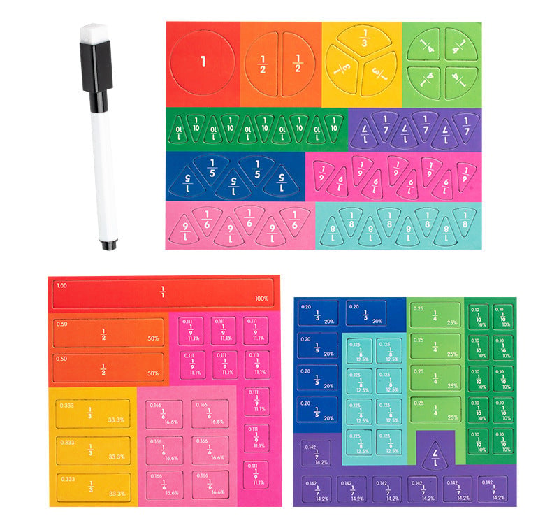 🧩50% RABATT! 🎨 Magnetisches Bruchpuzzle für Kinder – Fördert Feinmotorik, bunt & sicher – Perfekt für spielerisches Lernen zu Hause ✨