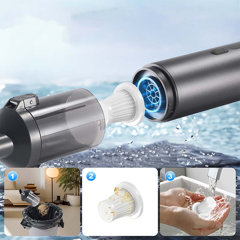 💥Aktion – 50 % Rabatt💥Tragbarer kabelloser Autostaubsauger mit hoher Saugkraft