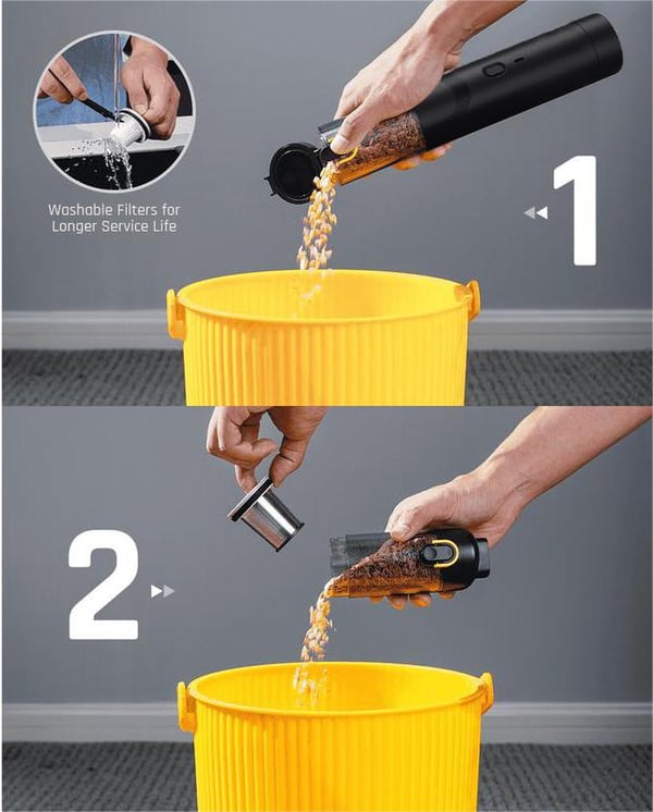 💥Aktion – 50 % Rabatt💥Tragbarer kabelloser Autostaubsauger mit hoher Saugkraft