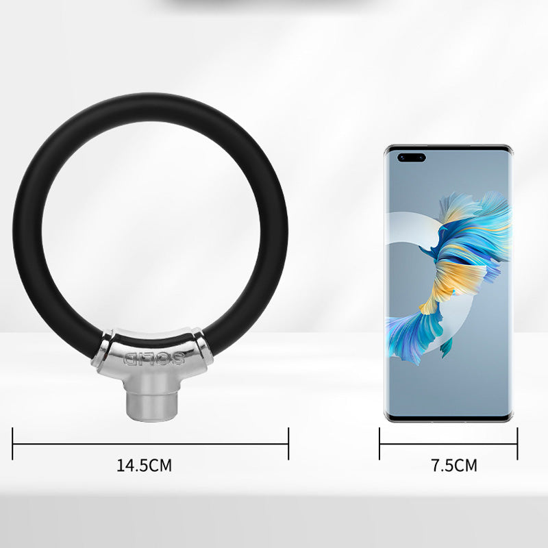 Tragbares Anti-Diebstahl-Stahlkabelschloss in Ringform für Fahrräder