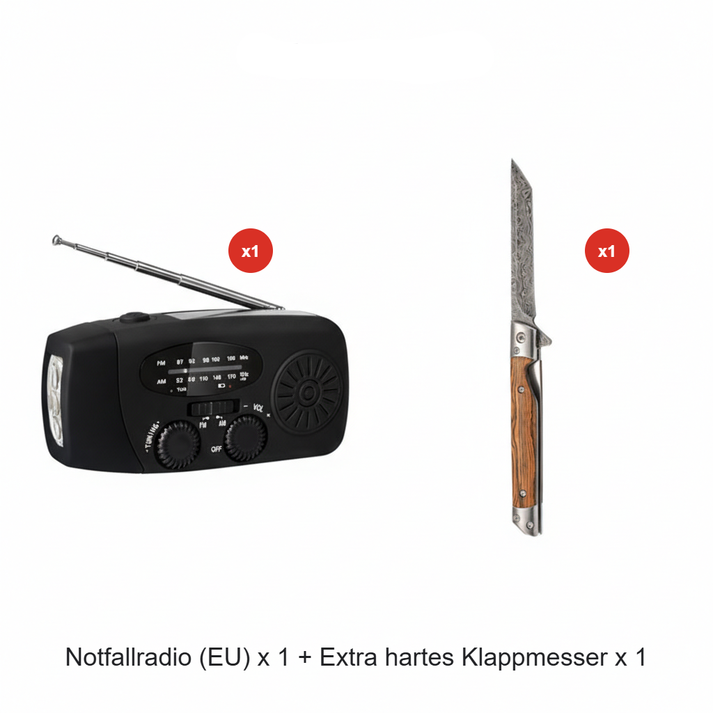 📻 50% RABATT! ⚡ Solar-Kurbel Notfallradio – Mit Powerbank, Wetteralarm, USB & 7 Tage Akku für Outdoor & Krise 🌧️