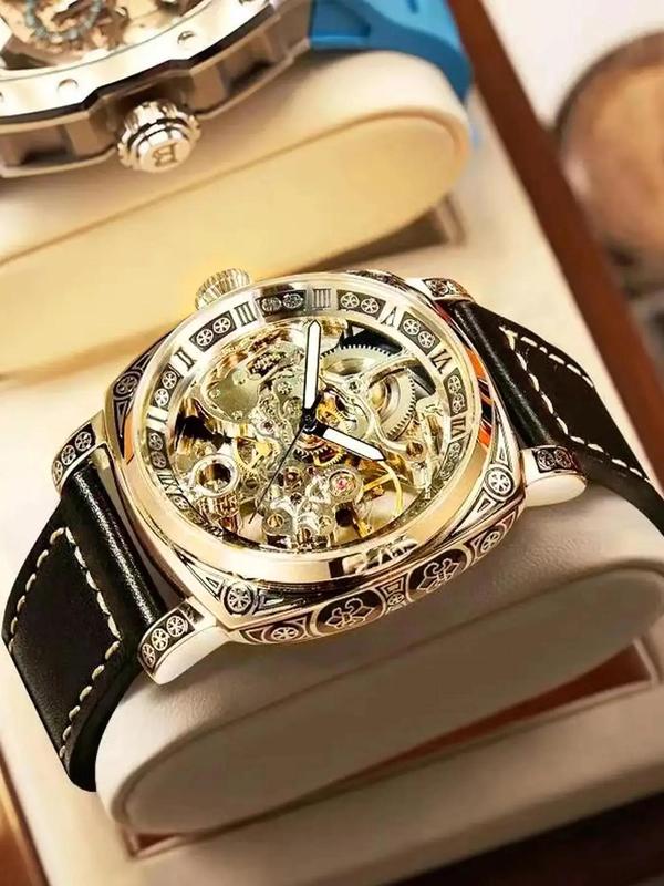 💥Heißer Verkauf 50 % Rabatt⌚Business-Mode-Analoguhr mit rundem Zifferblatt und Lederarmband