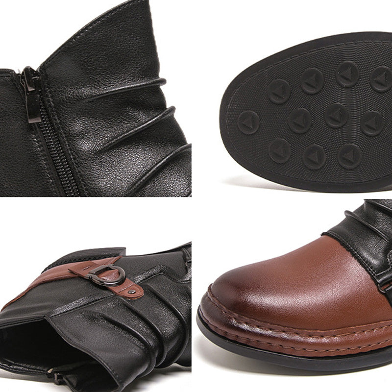 🏆50% RABATT👞Herren-Stiefeletten aus echtem Leder