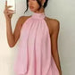 🥳2026 HEISSER SALE🥳💞50K+ VERKAUFT!💕🌸 50% RABATT! Damen Neckholder Minikleid – Lockere, schmeichelhafte Passform, fließt wunderschön. Auffälliger rückenfreier Stil hält Sie kühl. Lässig oder elegant kombinierbar. Größen S-2XL. 👗✅