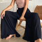 👖 50% RABATT JETZT! ✨ Unifarbene Marlene-Hose mit hohem Bund – Baumwollmischung, lockere Passform & verstellbarer Kordelzug 🌿