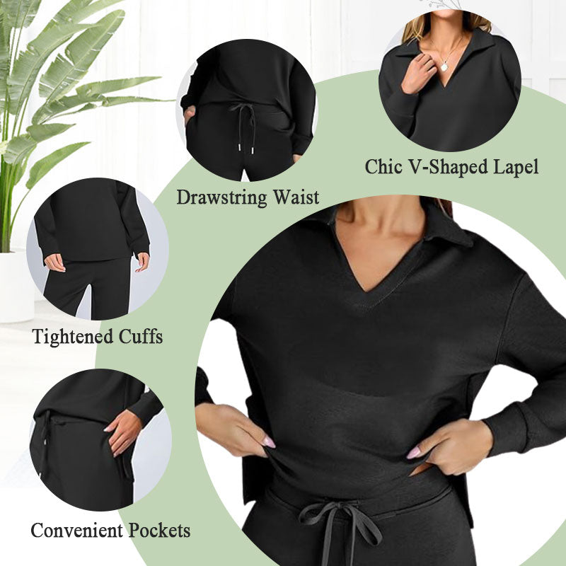 👚 60% RABATT! 🧥 Damen 2-teiliges Sweatshirtset – Bequemer Stoff, Lässiger Style & Perfekt für Alltag und Freizeit 🛍️