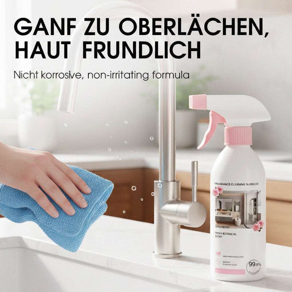 🥳HEISSER ANGEBOT 2026🥳💞ÜBER 50.000 VERKAUFT!🚿✨ 50 % RABATT! Mehrzweck-Badezimmerreiniger-Spray – Löst Kalk- und Seifenrückstände schnell auf. Kein mühsames Schrubben – einfach aufsprühen und abwischen für streifenfreien Glanz! 🧼💨