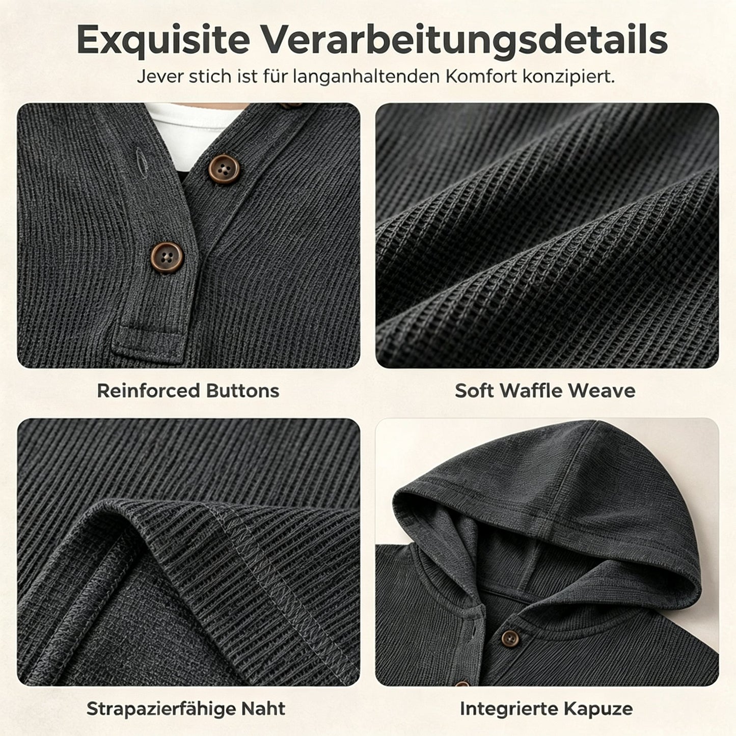 🛍️50 % Rabatt – Damen-Langarm-Hoodie – weicher Baumwollstoff, bequemer Schnitt & vielseitig für Alltag und Freizeit 🌿