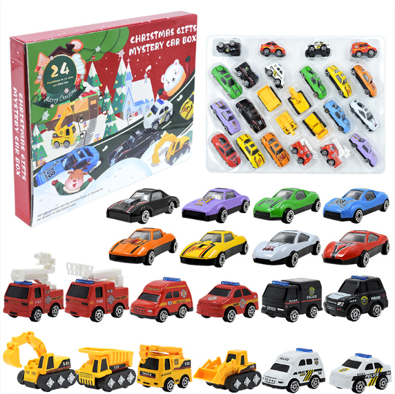 🔥Solange der Vorrat reicht 40 % Rabatt!🚗Adventskalender für Jungen: Spielzeugsets mit Baumaschinen aus Metalllegierung