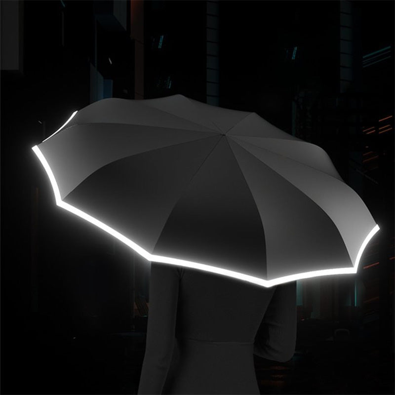 🌧️🌞50% Rabatt🌂🌂Reflektierender Sicherheitsstreifen Ringschnalle Regenschirm