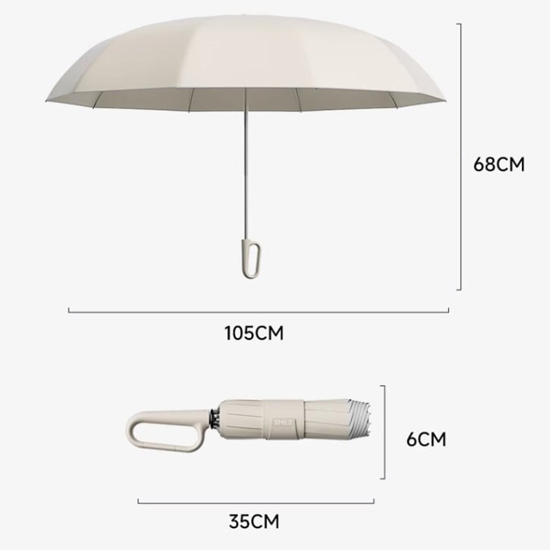 🌧️🌞50% Rabatt🌂🌂Reflektierender Sicherheitsstreifen Ringschnalle Regenschirm