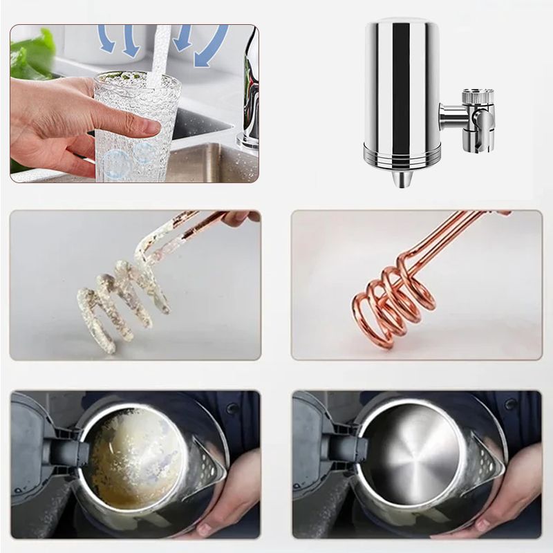 🚰 50% RABATT! 💧 Installationsfreier Wasserhahnfilter – 3-Stufen Filtration, Universell & Spart Plastik 🔄