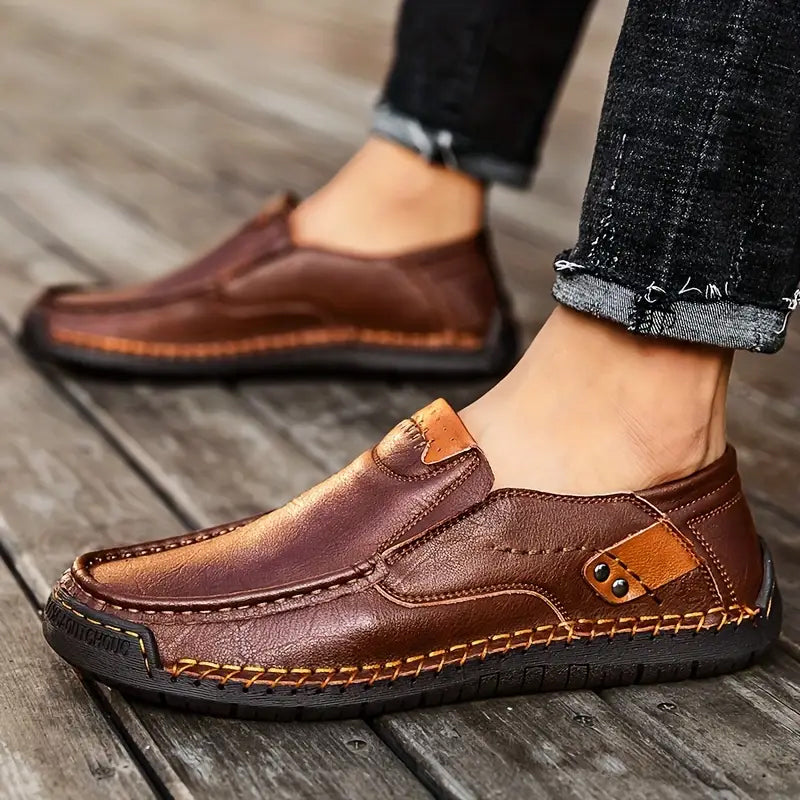 🔥Atmungsaktives Kalbsleder🔥Klassische, bequeme Lederschuhe für Herren👞