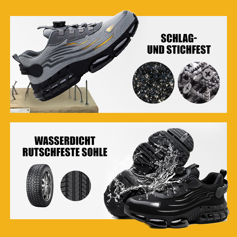 🔥JETZT 50 % RABATT!🔥 Schlag- und stichfeste Sicherheitsschuhe mit Drehknopf