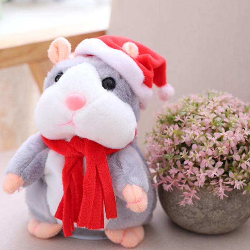 🎉LAST DAY SALE 50% OFF!!🎁Talking Hamster Plush Toy, Interactive Repeating Hamster Stuffed Doll for Kids & Party Gift 🐹
