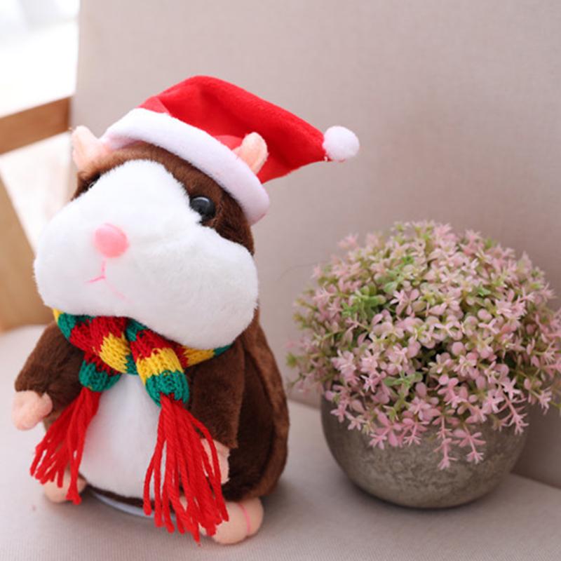 🎉LAST DAY SALE 50% OFF!!🎁Talking Hamster Plush Toy, Interactive Repeating Hamster Stuffed Doll for Kids & Party Gift 🐹